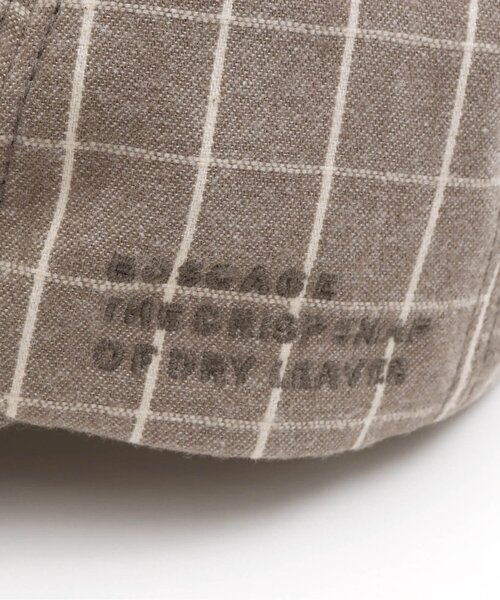 apres les cours（アプレレクール）の「2柄ベーシックキャップ_UVカット（キャップ・キッズ・グレー/チェック・50/54/58）」の3枚目の写真