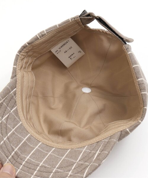 apres les cours（アプレレクール）の「2柄ベーシックキャップ_UVカット（キャップ・キッズ・グレー/チェック・50/54/58）」の11枚目の写真