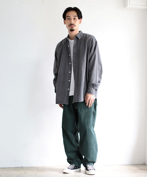 BEAMS（ビームス）の「BEAMS / ワイド テーパード コーデュロイ パンツ（その他パンツ・メンズ・ダークグリーン/アイボリー・X-LARGE/LARGE/SMALL/MEDIUM）」の6枚目の写真