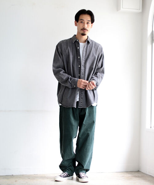 BEAMS（ビームス）の「BEAMS / ワイド テーパード コーデュロイ パンツ（その他パンツ・メンズ・ダークグリーン/アイボリー・X-LARGE/LARGE/SMALL/MEDIUM）」の7枚目の写真