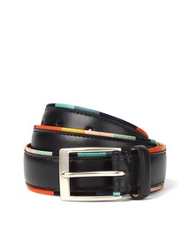 paul smith　アーティストストライプトリム ベルト PaulSmith ポールスミス アーティストストライプトリム レザーベルト
