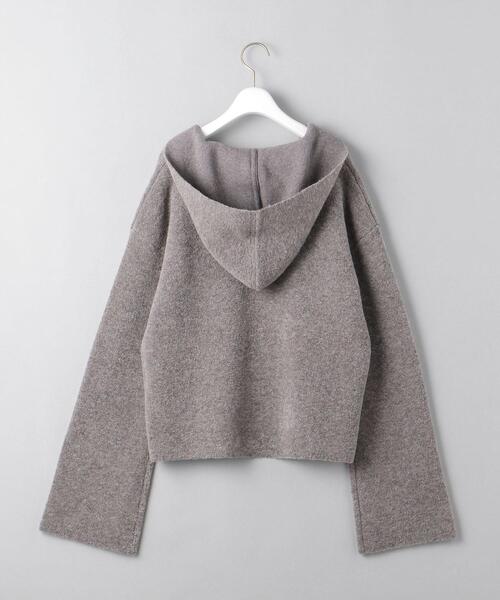 ELIN（エリン）の「＜ELIN（エリン）＞フーデッド ニット（ニット/セーター・レディース・グレー・FREE）」の12枚目の写真