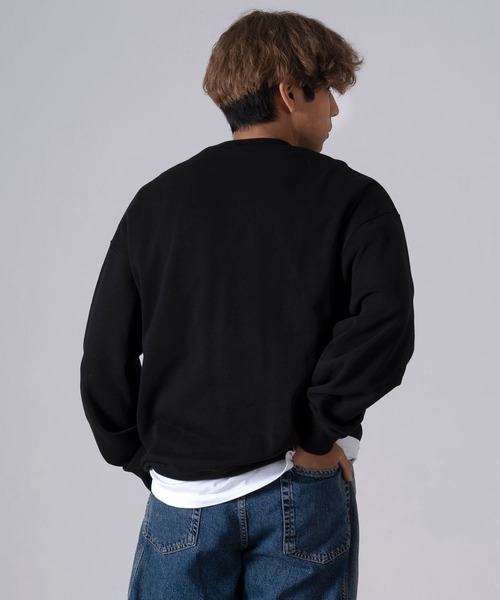 KANGOL(カンゴール)の「【別注】KANGOL カンゴール ブランド ロゴ ワンポイント 刺繍 クルーネック 裏毛 コットン 長袖 スウェット トレーナー(スウェット・メンズ・ホワイト/ブラック/ネイビー/モカ/アッシュグレー/ブラック系/ブルー・LL/M/L/XL)」の9枚目の写真