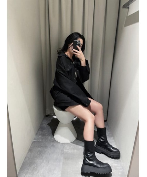 SLY(スライ)の「CALL BLACK ジャケット(ミリタリージャケット・レディース・ブラック・1/2)」の15枚目の写真