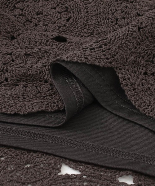 KBF（ケイビーエフ）の「アイレットサークルレーススカート（スカート・レディース・ダークブラウン/アイボリー/オレンジ系その他・ONE）」の12枚目の写真