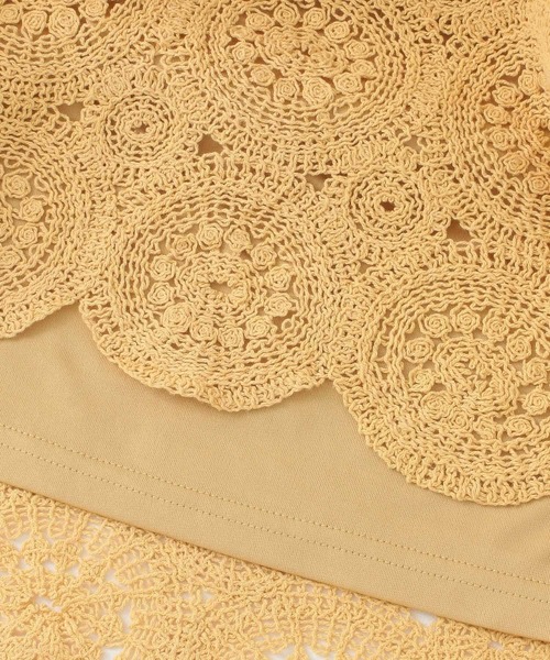 KBF（ケイビーエフ）の「アイレットサークルレーススカート（スカート・レディース・ダークブラウン/アイボリー/オレンジ系その他・ONE）」の17枚目の写真