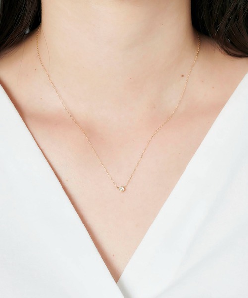 Samantha Tiara(サマンサティアラ)の「【WEB限定】K10ダイヤモンドネックレス(ネックレス・レディース・イエローゴールド・40cm)」の5枚目の写真