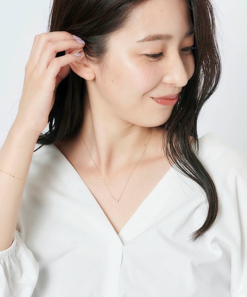 Samantha Tiara(サマンサティアラ)の「【WEB限定】K10ダイヤモンドネックレス(ネックレス・レディース・イエローゴールド・40cm)」の6枚目の写真