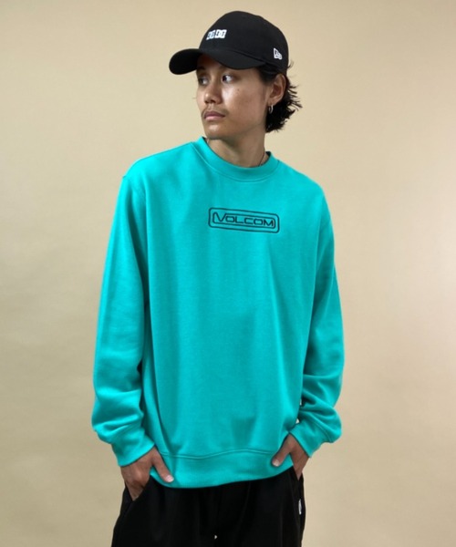 VOLCOM(ボルコム)の「VOLCOM/ボルコム バックプリントスウェット A4632108(スウェット・メンズ・グレー/ブルー・S/M/L/XL)」の2枚目の写真