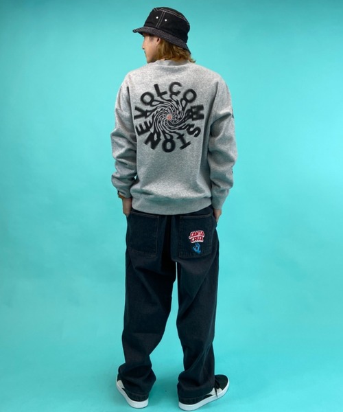 VOLCOM(ボルコム)の「VOLCOM/ボルコム バックプリントスウェット A4632108(スウェット・メンズ・グレー/ブルー・S/M/L/XL)」の11枚目の写真