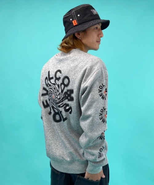 VOLCOM(ボルコム)の「VOLCOM/ボルコム バックプリントスウェット A4632108(スウェット・メンズ・グレー/ブルー・S/M/L/XL)」の7枚目の写真