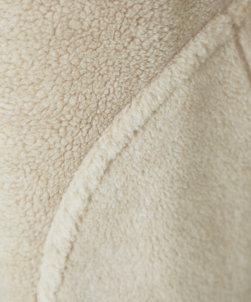 Abahouse Devinette（ドゥヴィネット）の「【Verseau】ウール混ベルトボアコート（ブルゾン・レディース・オフホワイト/ベージュ・フリー）」の8枚目の写真