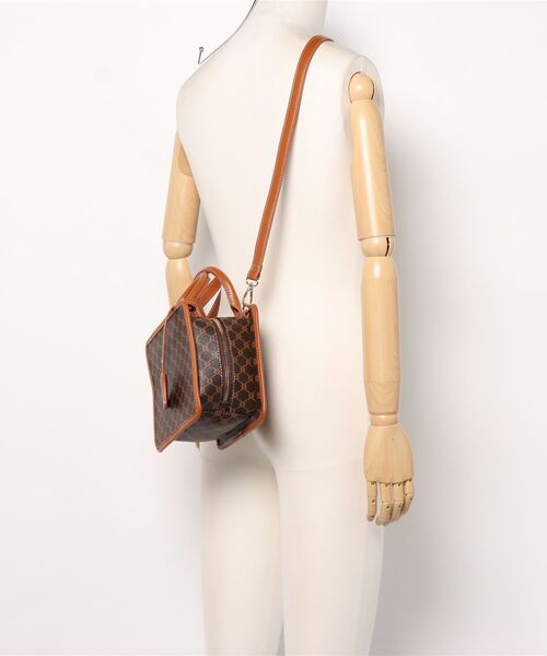 one way（ワンウェイ）の「【oneway】スクエアボストン（ボストンバッグ・レディース・オレンジ/ベージュ・FREE）」の3枚目の写真