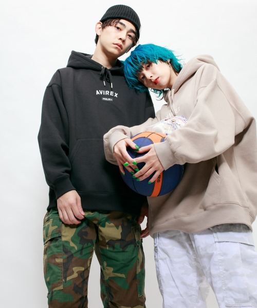 MILKFED.（ミルクフェド）の「【AVIREX × MILKFED.】プルオーバー パーカー / PULLOVER PARKA / アヴィレックス / ミルクフェド（パーカー・レディース・ベージュ/ブラック/ピンク・FREE）」の10枚目の写真