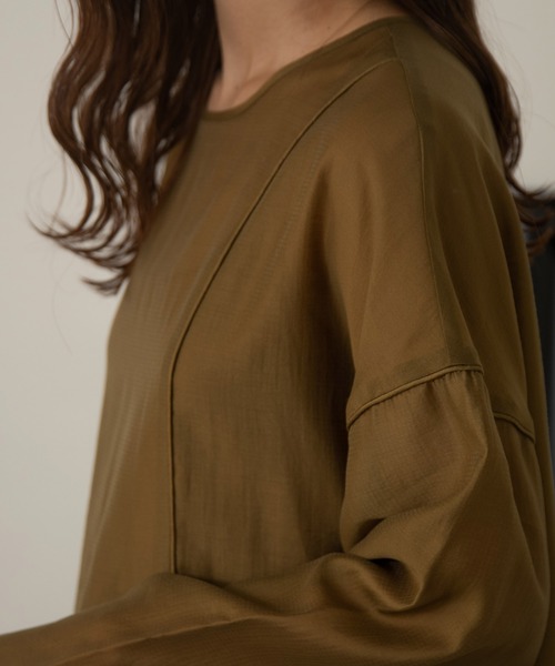 Amiur（エミレ）の「back open sheer ops（ワンピース・レディース・ベージュ/ブラウン/オリーブ・FREE）」の14枚目の写真