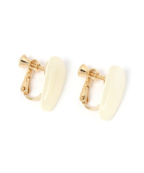 GLOBAL WORK（グローバルワーク）の「メタル樹脂イヤリング/229996（イヤリング・レディース・ライトグレー/ベージュ/オフホワイト・FREE）」の9枚目の写真