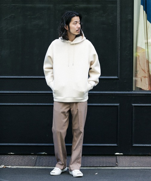 URBAN RESEARCH Sonny Label（アーバンリサーチサニーレーベル）の「ライトダンボールパーカー（パーカー・メンズ・ブラック/カーキ/オフホワイト・LARGE/MEDIUM）」の4枚目の写真