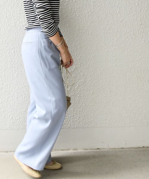 SHIPS any（シップス エニィ）の「SHIPS any:〈ウォッシャブル〉ウール ライク ポケット パンツ◇（その他パンツ・レディース・ライトブルー/ネイビー/オフホワイト・38/36）」の14枚目の写真