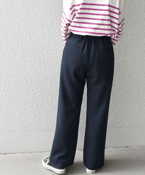 SHIPS any（シップス エニィ）の「SHIPS any:〈ウォッシャブル〉ウール ライク ポケット パンツ◇（その他パンツ・レディース・ライトブルー/ネイビー/オフホワイト・38/36）」の6枚目の写真