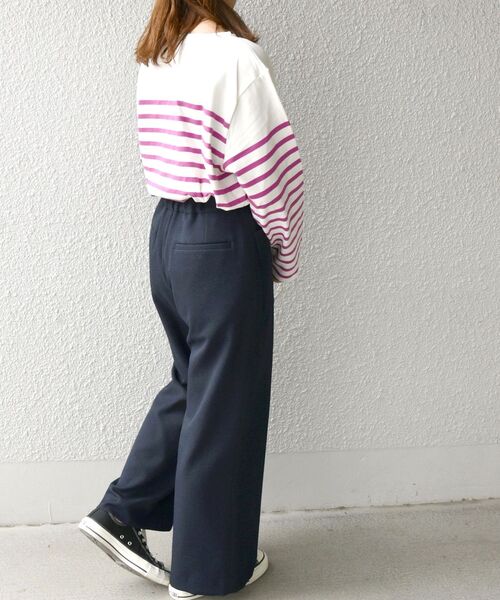 SHIPS any（シップス エニィ）の「SHIPS any:〈ウォッシャブル〉ウール ライク ポケット パンツ◇（その他パンツ・レディース・ライトブルー/ネイビー/オフホワイト・38/36）」の12枚目の写真