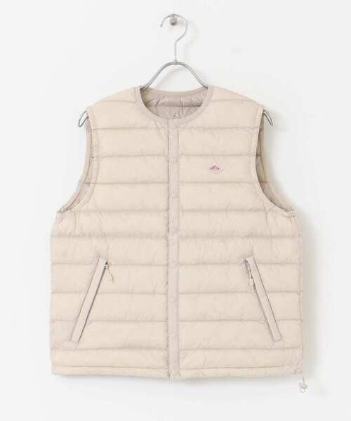 URBAN RESEARCH DOORS(アーバンリサーチドアーズ)の「DANTON INNER DOWN CREW-NECK VEST(ダウンベスト・レディース・ブラック/ホワイト・SMALL)」の8枚目の写真