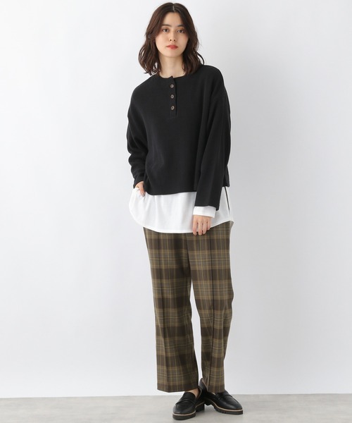 LEPSIM（レプシィム）の「2WAY裏毛クロップトプルオーバー　227753（Tシャツ/カットソー・レディース・ブラック/ライトブルー・FREE）」の14枚目の写真