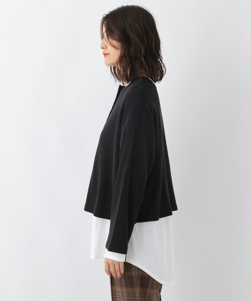 LEPSIM（レプシィム）の「2WAY裏毛クロップトプルオーバー　227753（Tシャツ/カットソー・レディース・ブラック/ライトブルー・FREE）」の20枚目の写真