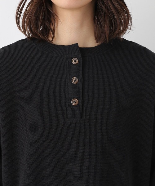 LEPSIM（レプシィム）の「2WAY裏毛クロップトプルオーバー　227753（Tシャツ/カットソー・レディース・ブラック/ライトブルー・FREE）」の8枚目の写真