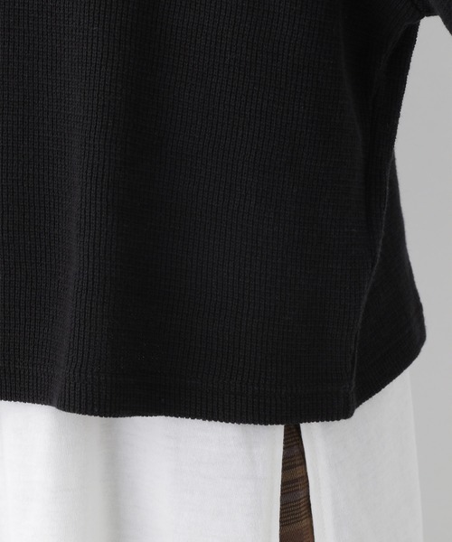 LEPSIM（レプシィム）の「2WAY裏毛クロップトプルオーバー　227753（Tシャツ/カットソー・レディース・ブラック/ライトブルー・FREE）」の15枚目の写真