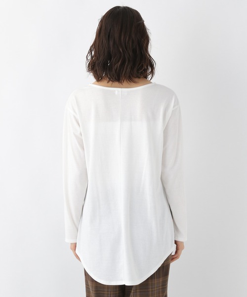 LEPSIM（レプシィム）の「2WAY裏毛クロップトプルオーバー　227753（Tシャツ/カットソー・レディース・ブラック/ライトブルー・FREE）」の12枚目の写真