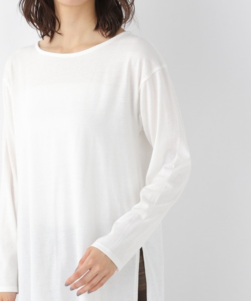 LEPSIM（レプシィム）の「2WAY裏毛クロップトプルオーバー　227753（Tシャツ/カットソー・レディース・ブラック/ライトブルー・FREE）」の16枚目の写真