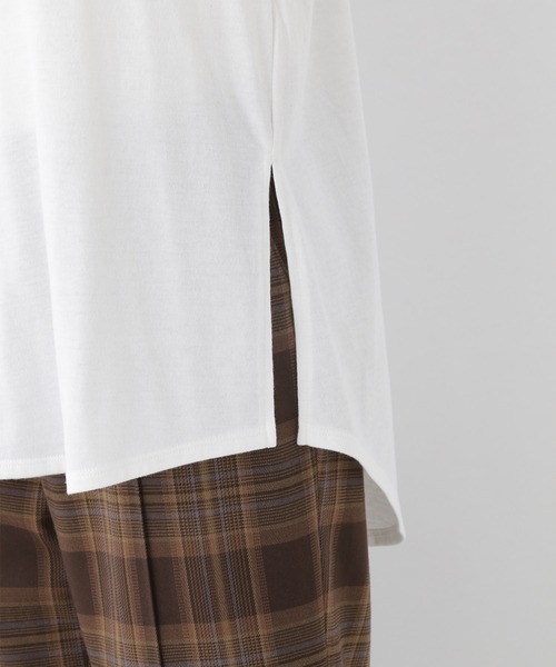 LEPSIM（レプシィム）の「2WAY裏毛クロップトプルオーバー　227753（Tシャツ/カットソー・レディース・ブラック/ライトブルー・FREE）」の7枚目の写真