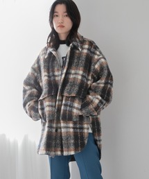 LOWRYS FARM | シャギーチェックシャツジャケット　235848(テーラードジャケット)