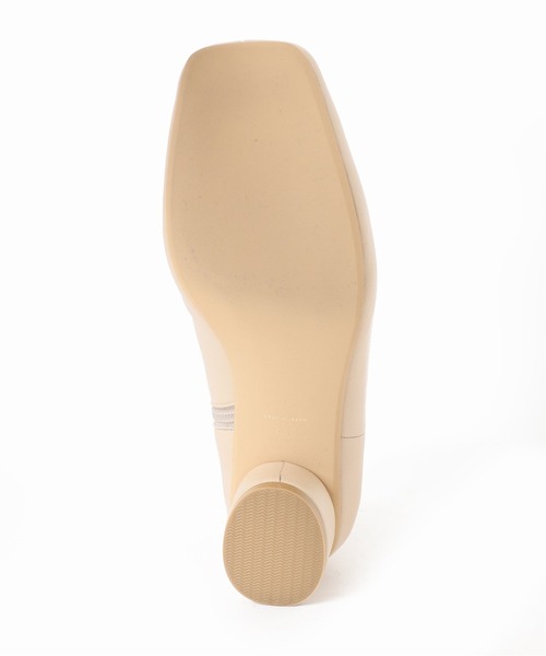 SLOBE IENA(スローブイエナ)の「SLOBE IENA スクエアショートブーツ◆(ブーツ・レディース・ベージュ/ブラック・23cm/23.5cm/24.5cm/24cm)」の10枚目の写真