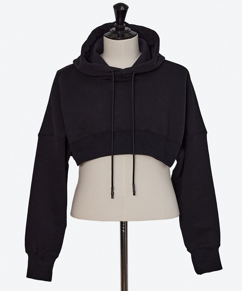 SISE(シセ)の「SISE SHORT HOODIE(スウェット・メンズ・ホワイト/ブラック・MEDIUM)」の2枚目の写真