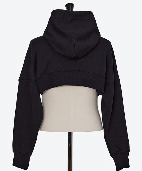 SISE(シセ)の「SISE SHORT HOODIE(スウェット・メンズ・ホワイト/ブラック・MEDIUM)」の4枚目の写真