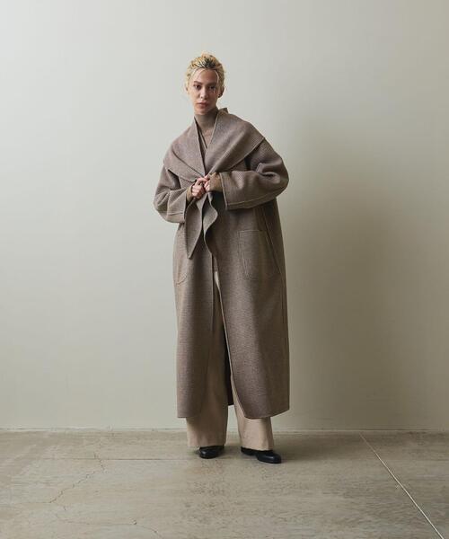ジャケット・アウター Steven Alan D/CLT REVERSE SEAM WRAP COAT The Reverse Seam Shirt, Forest Stripe – Steven Alan