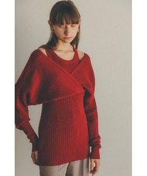 CLANE（クラネ）の「CACHE COEUR LAYER KNIT TOPS（ニット