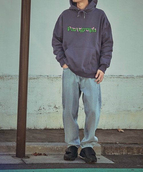 Paragraph(パラグラフ)の「【PARAGRAPH/パラグラフ】 PAINT LOGO HOOD No.2/プリントスウェットパーカー/ユニセックス/裏毛(パーカー・メンズ・ブラック/グレー/パープル/ライトグレー・フリ-)」の15枚目の写真