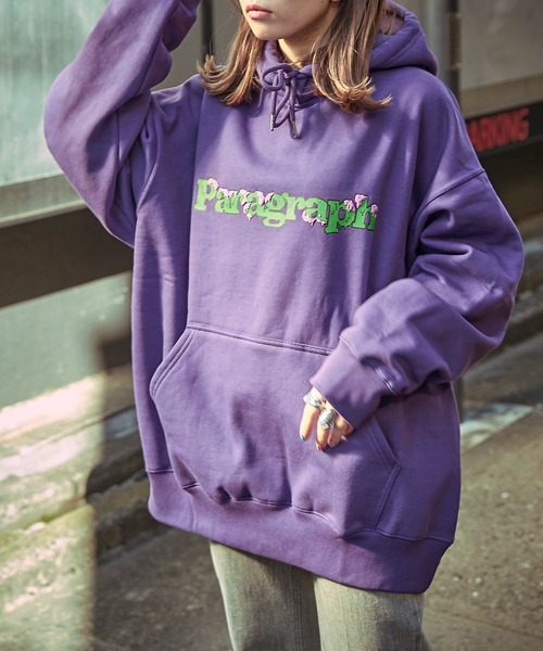 Paragraph(パラグラフ)の「【PARAGRAPH/パラグラフ】 PAINT LOGO HOOD No.2/プリントスウェットパーカー/ユニセックス/裏毛(パーカー・メンズ・ブラック/グレー/パープル/ライトグレー・フリ-)」の19枚目の写真