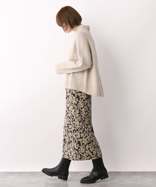 A part by（アパートバイ）の「PoCoジャガードスカート　239917（スカート・レディース・ベージュ/グリーン系その他5・MEDIUM/LARGE）」の9枚目の写真