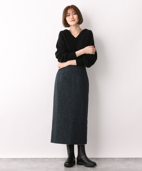 A part by（アパートバイ）の「PoCoジャガードスカート　239917（スカート・レディース・ベージュ/グリーン系その他5・MEDIUM/LARGE）」の12枚目の写真