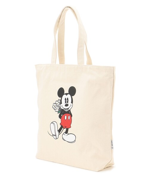 ANEVER（アンエバー）の「MICKEY / TOTE（トートバッグ・レディース・ホワイト系・F）」の3枚目の写真