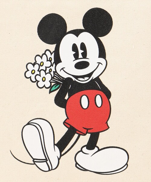 ANEVER（アンエバー）の「MICKEY / TOTE（トートバッグ・レディース・ホワイト系・F）」の6枚目の写真