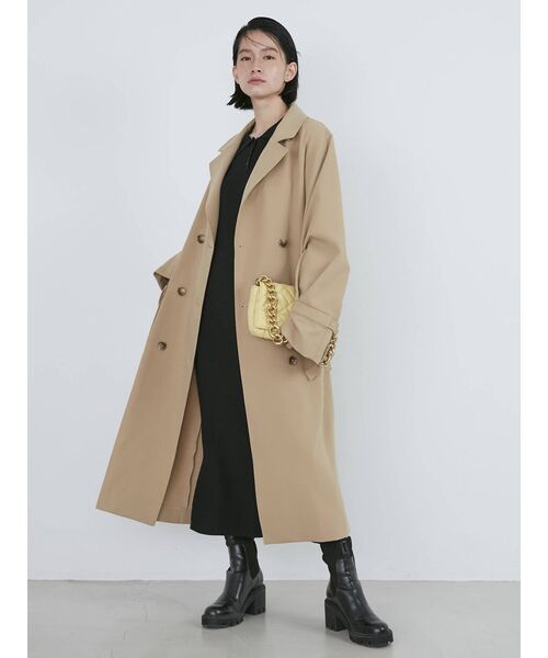 COTORICA（コトリカ）の「袖ボリュームカラートレンチ【スプリングコート】（トレンチコート・レディース・ベージュ/オレンジ/ブルー・SMALL/MEDIUM）」の21枚目の写真