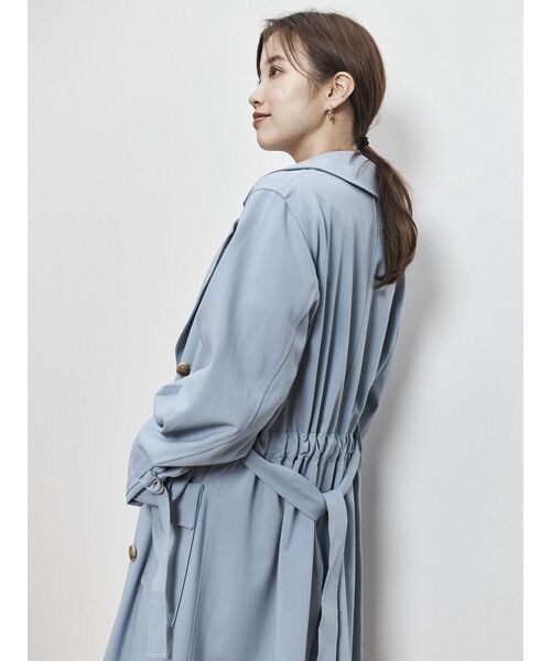 COTORICA（コトリカ）の「袖ボリュームカラートレンチ【スプリングコート】（トレンチコート・レディース・ベージュ/オレンジ/ブルー・SMALL/MEDIUM）」の10枚目の写真