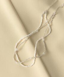 CITEN | ＜CITEN（シテン）＞フラワー＆ビーズ 2連 ネックレス(ネックレス)