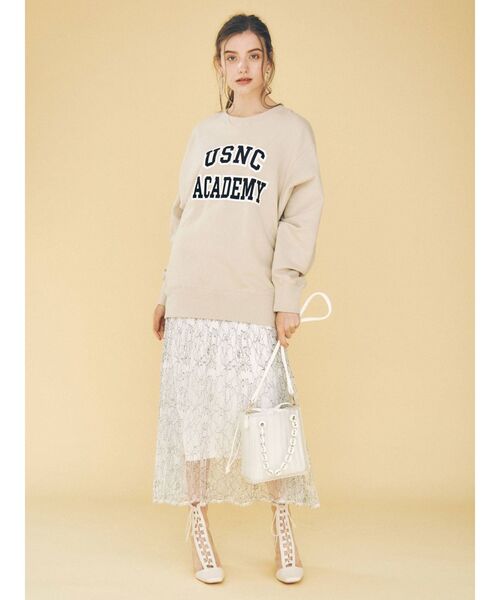 MERCURYDUO（マーキュリーデュオ）の「レースアップメッシュブーツ（その他シューズ・レディース・アイボリー/ブラック・36/38）」の15枚目の写真