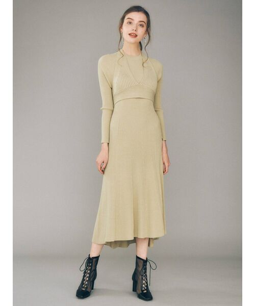 MERCURYDUO（マーキュリーデュオ）の「レースアップメッシュブーツ（その他シューズ・レディース・アイボリー/ブラック・36/38）」の3枚目の写真