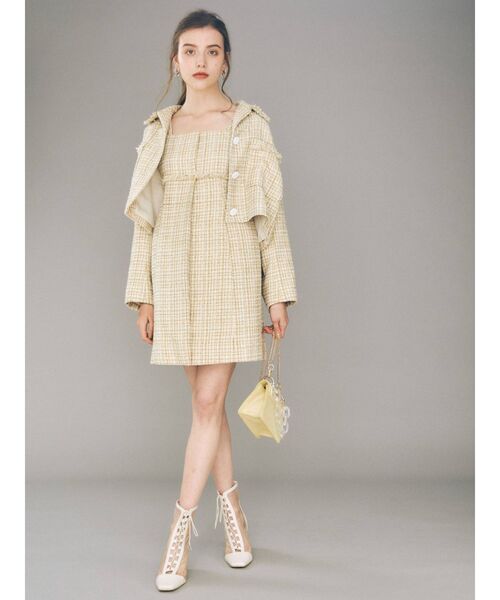 MERCURYDUO（マーキュリーデュオ）の「レースアップメッシュブーツ（その他シューズ・レディース・アイボリー/ブラック・36/38）」の13枚目の写真